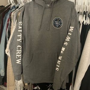 Gray Salty Crew Pullover Hoodie
